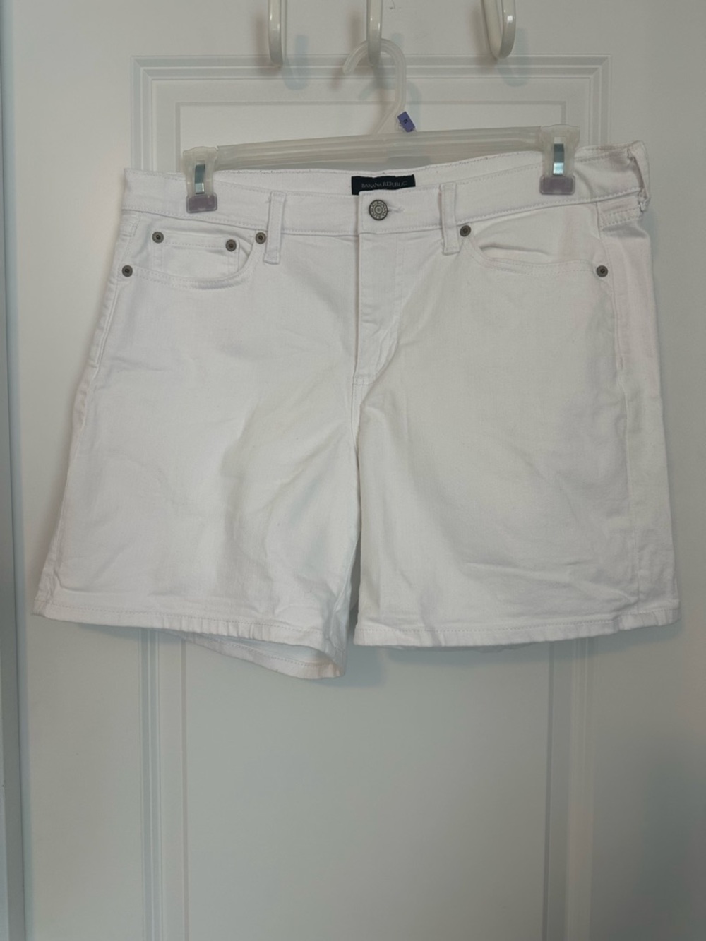 Banana Republic White Denim Shorts